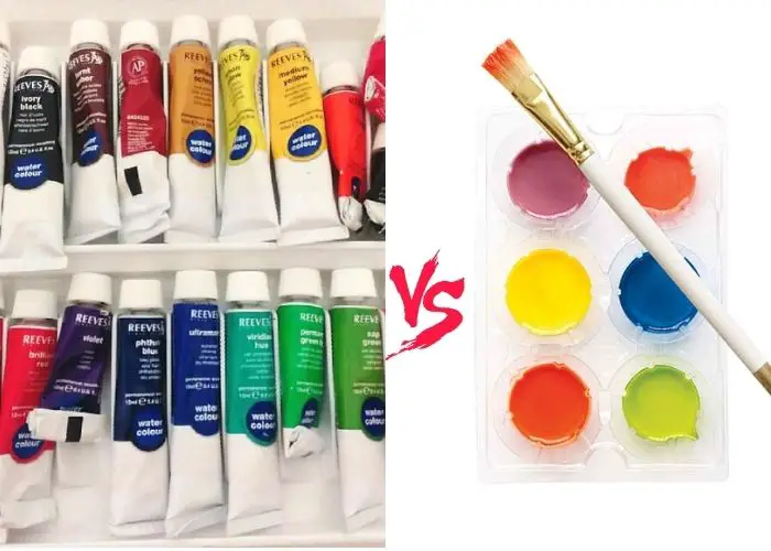 Acrylic Paint Vs Watercolor Side by Side Comparison
