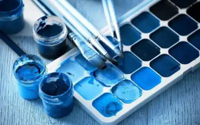 how to make light blue paint