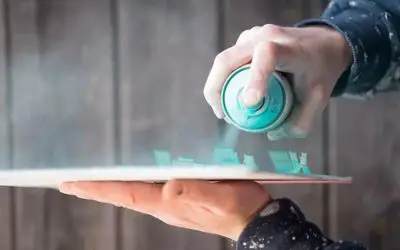 can you paint acrylic over spray paint
