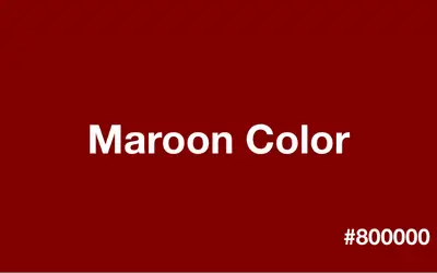 What Does the Color Maroon Look Like?