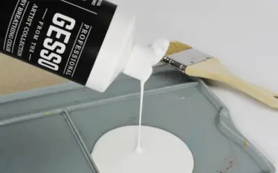 Using gesso to layer acrylic paint