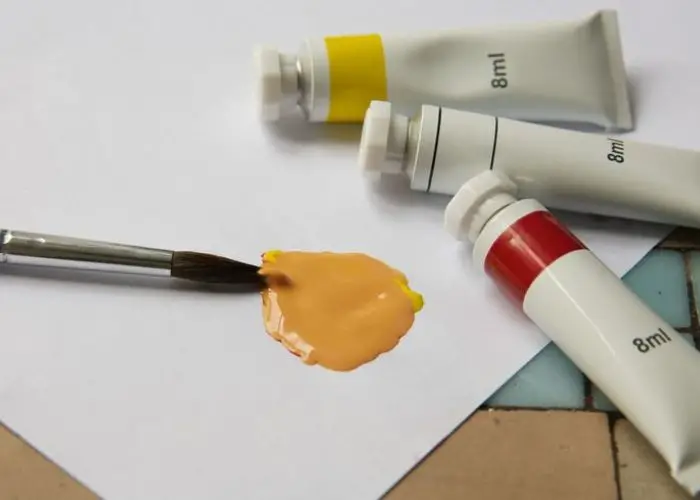 how to make mustard yellow paint