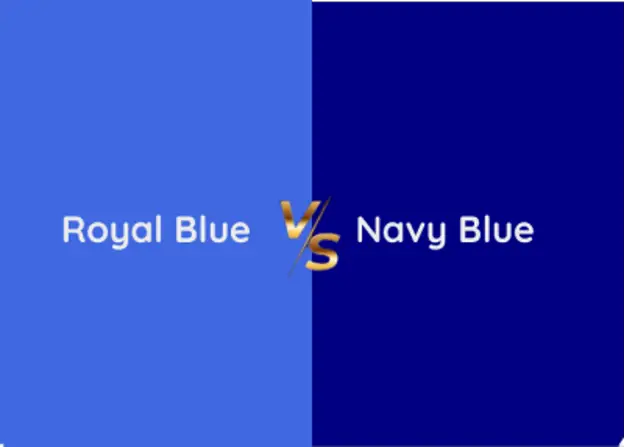 Navy vs royal blue acrylic colors