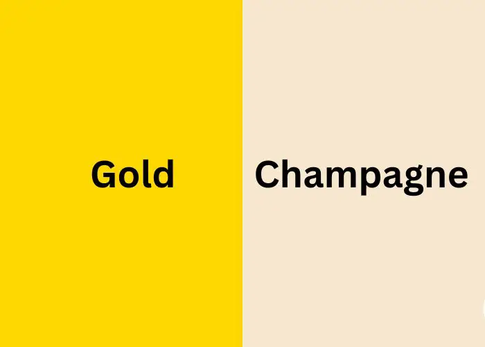 Champagne vs Gold Color