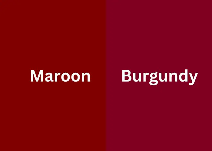 Maroon vs Burgundy