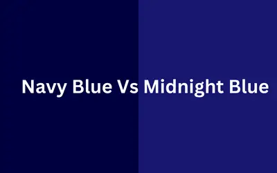 Navy blue vs midnight blue