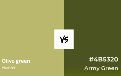 Olive green vs army green Picture