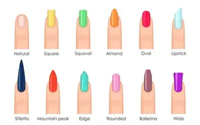 Different Types of Acrylic Nail Shapes