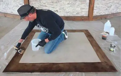 Using acetone paint from concrete