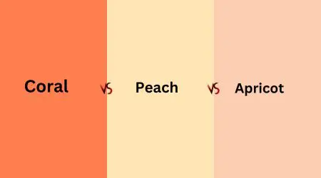 Coral Vs Peach Vs Apricot